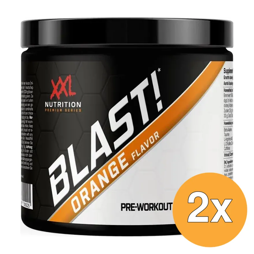 2x XXL Nutrition Blast Pre Workout Orange (300 gr)