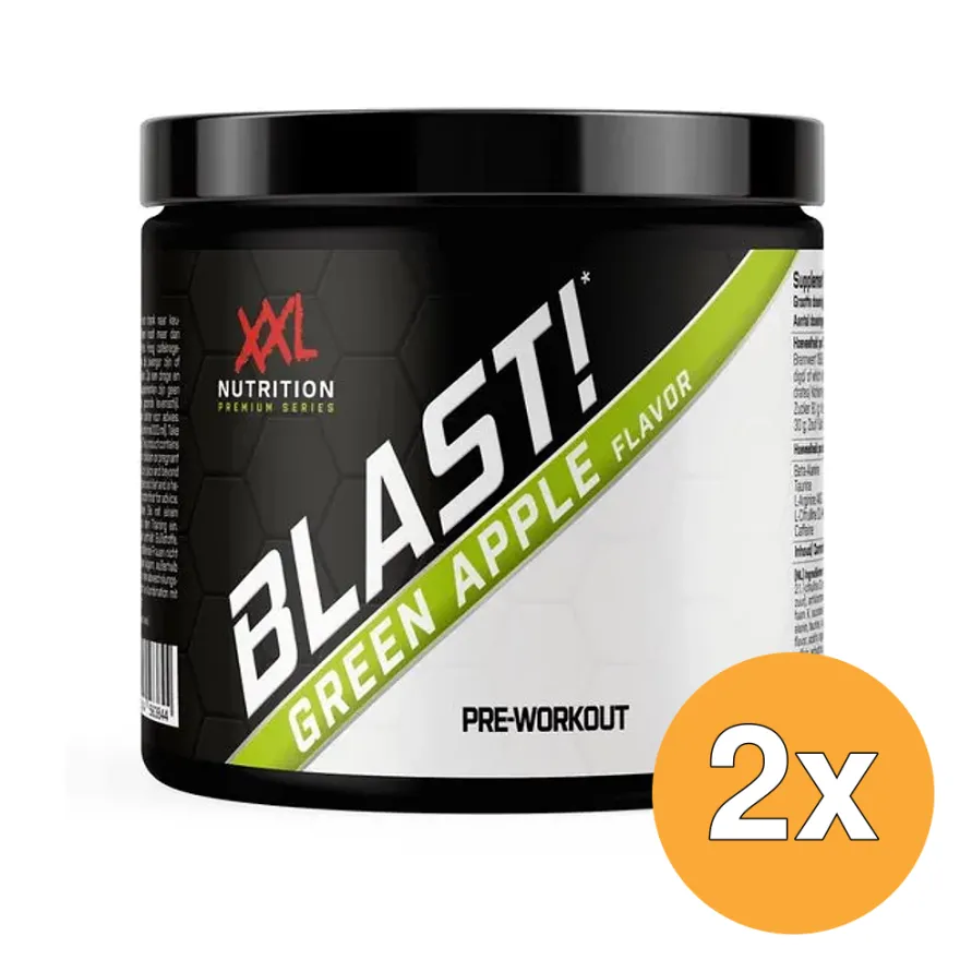 2x XXL Nutrition Blast Pre Workout green Apple (300 gr)