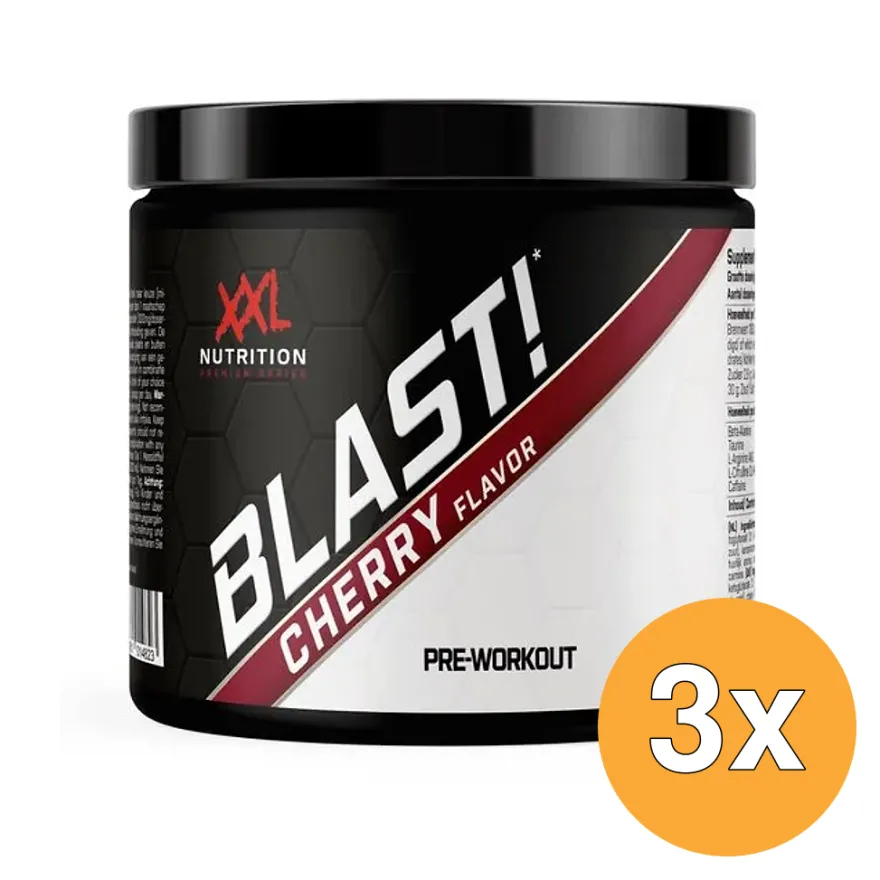 3x XXL Nutrition Blast Pre Workout Cherry (300 gr)