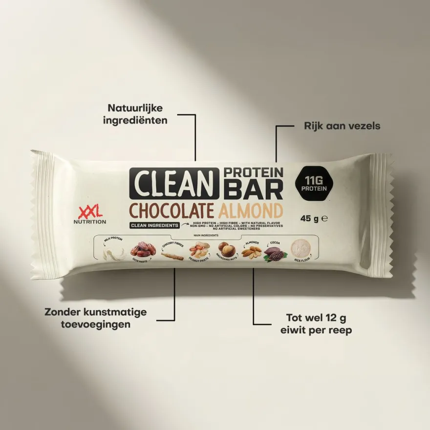 16x XXL Nutrition Clean Protein Bar – Almond (16 x 45 gr)