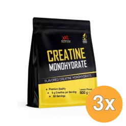 3x XXL Nutrition Creatine Monohydraat Lemon (500 gr)