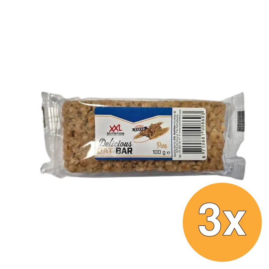 3x XXL Nutrition Delicious Oat Bar Naturel (100 gr)