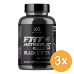 3x XXL Nutrition Fat Metabolic Support Black Edition (120 Vega Capsules)
