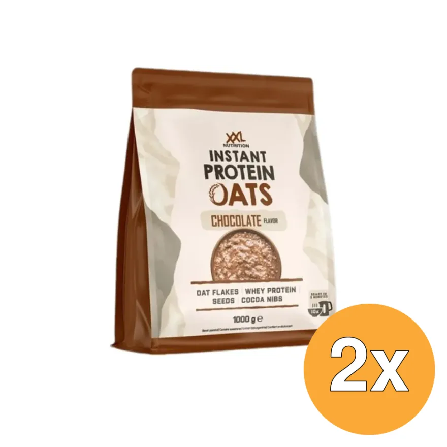 2x XXL Nutrition Instant Protein Oats Chocolade (1000 gr)