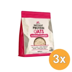 3x XXL Nutrition Instant Protein Oats Aardbei/Framboos (1000 gr)