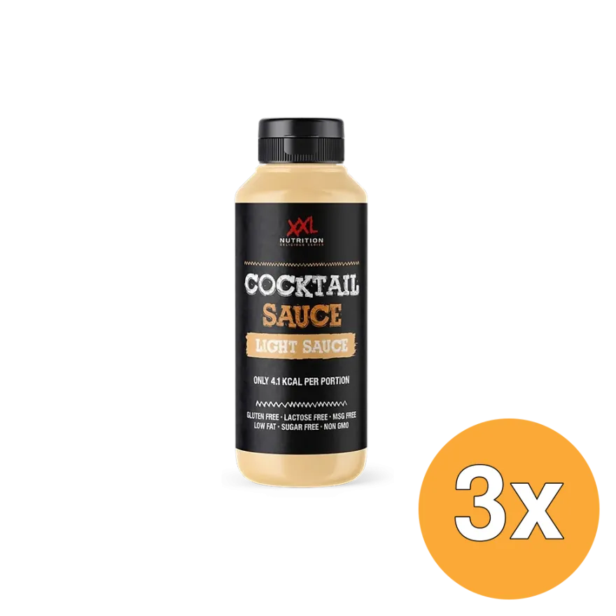3x XXL Nutrition Light Saus – Cocktail (265 ml)