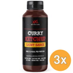 3x XXL Nutrition Light Saus – Curry Ketchup (960 ml)