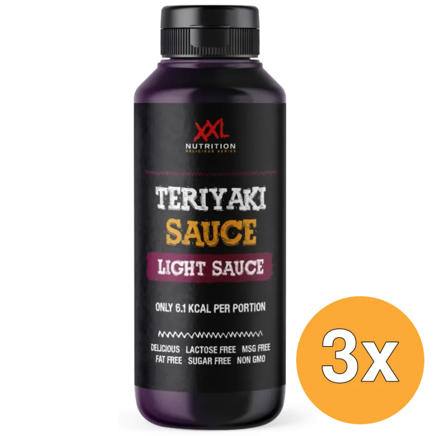 3x XXL Nutrition Light Saus – Teriyaki (960 ml)