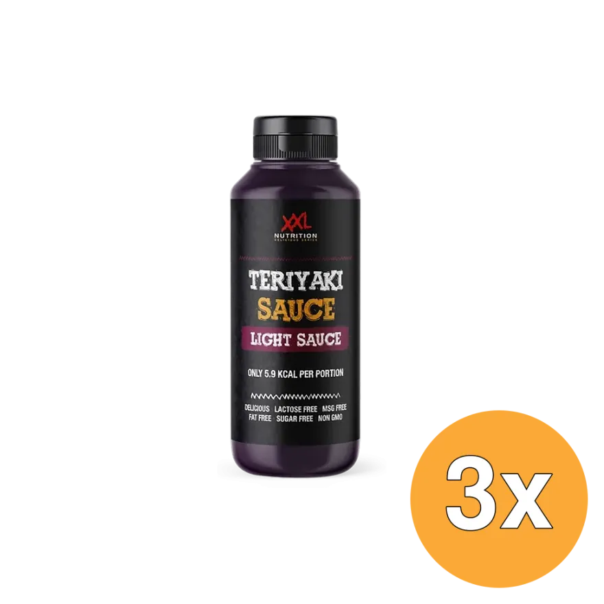 3x XXL Nutrition Light Saus – Teriyaki (265 ml)