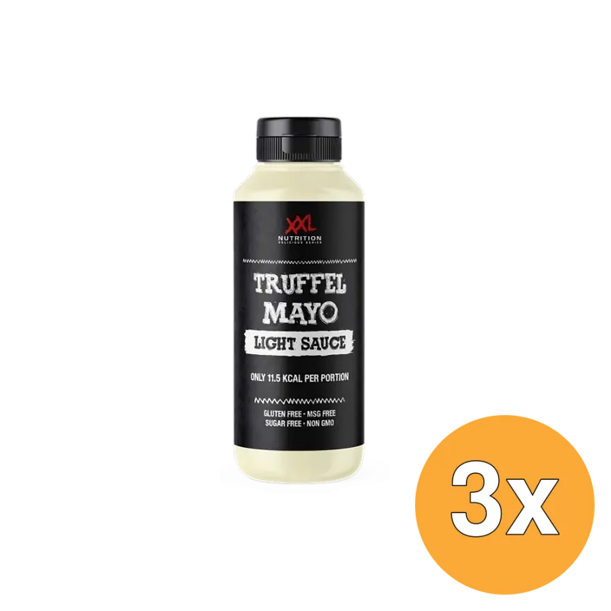 3x XXL Nutrition Light Saus – Truffel Mayo (265 ml)