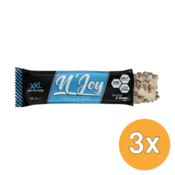 3x XXL Nutrition N’Joy Protein Bar Cookies & Cream (55 gr)