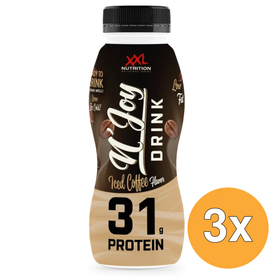 3x XXL Nutrition N’Joy Protein Drink Iced Coffee (310 ml)