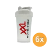 6x XXL Nutrition Shaker – Wit (500 ml)