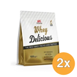 2x XXL Nutrition Whey Delicious Vanille (1000 gr – Pouch)