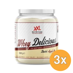 3x XXL Nutrition Whey Delicious Appeltaart (1000 gr)