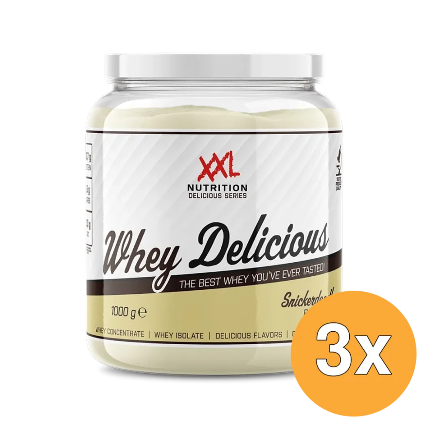 3x XXL Nutrition Whey Delicious Snickerdoodle (1000 gr)