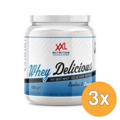 3x XXL Nutrition Whey Delicious Cookies & Cream (1000 gr)