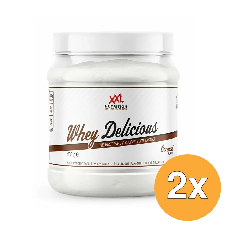2x XXL Nutrition Whey Delicious Kokos (450 gr)