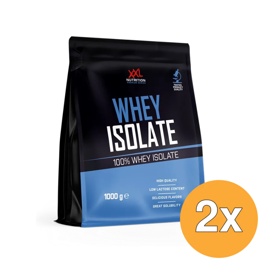2x XXL Nutrition Whey Isolaat Vanille (1000 gr)