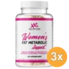 3x XXL Nutrition Women’s Fat Metabolic Support (120 veggie capsules)