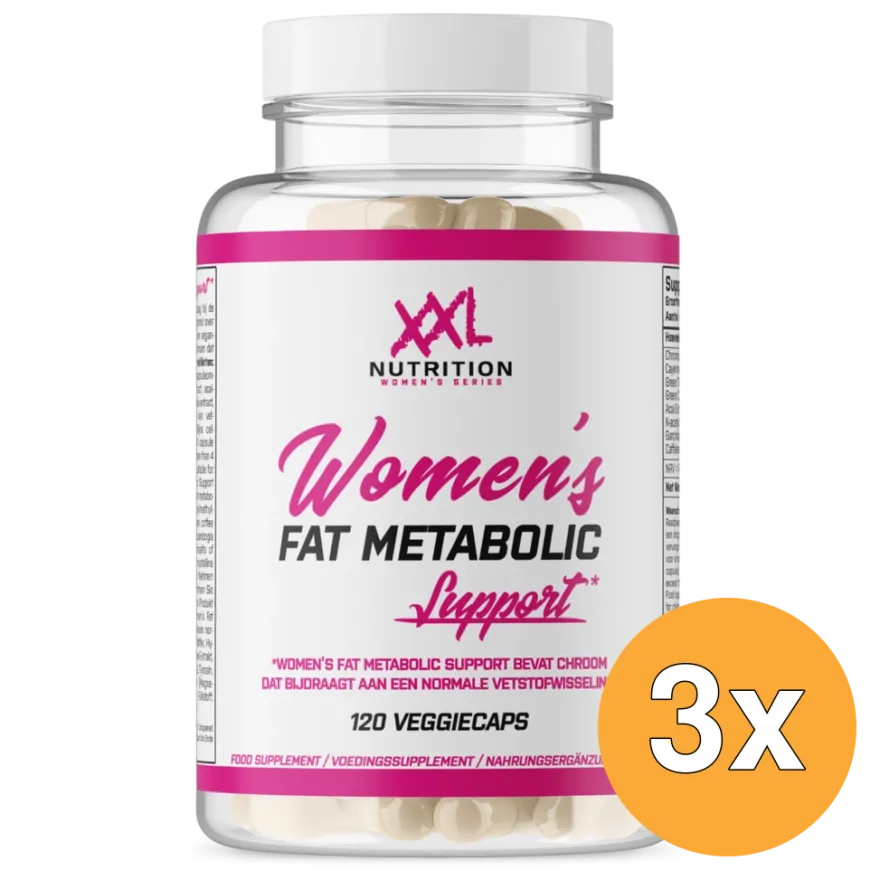 3x XXL Nutrition Women’s Fat Metabolic Support (120 veggie capsules)