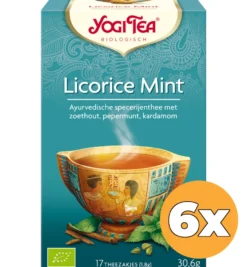 6x Yogi Tea Licorice mint bio (17 stuks)