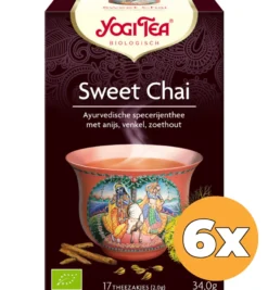6x Yogi Tea Sweet chai bio (17 stuks)