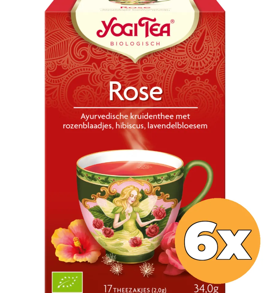 6x Yogi Tea Tao rose bio (17 stuks)