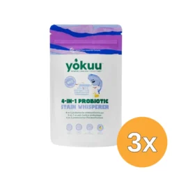 3x Yokuu 4 in 1 Probiotische Vlekkenfluisteraar voor Witte Was (390 gr)