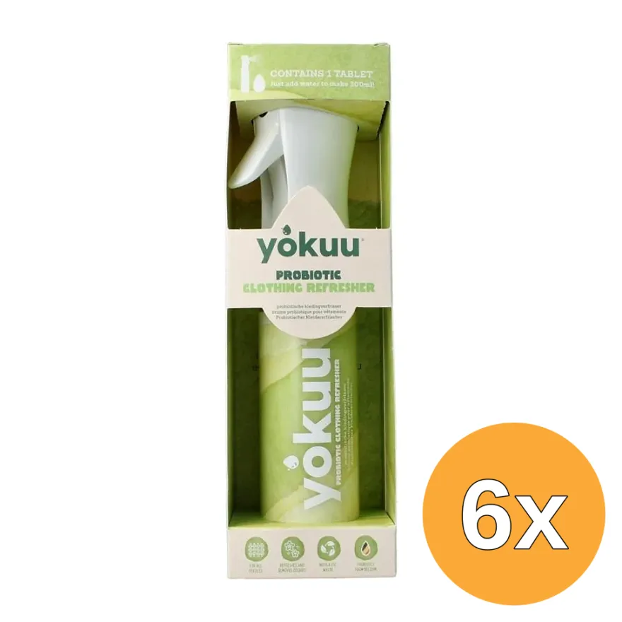 6x Yokuu Starterkit Probiotische Kledingopfrisser (1 stuks)