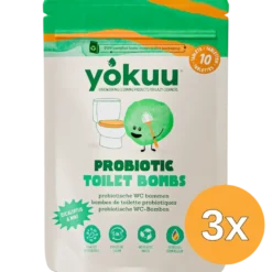 3x Yokuu Toilet Bom Eucalyptus & Munt (10 stuks)