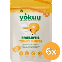6x Yokuu Toilet Bom Fresh Breeze (10 stuks)