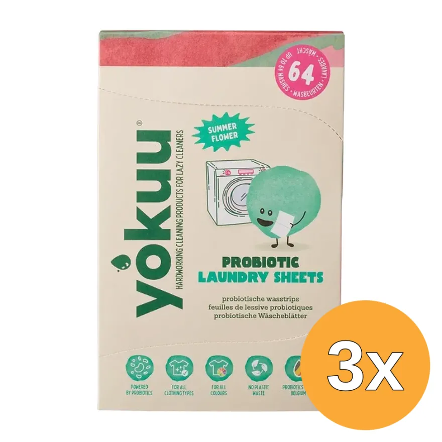 3x Yokuu Wasstrips Zomerbloem (32 stuks)