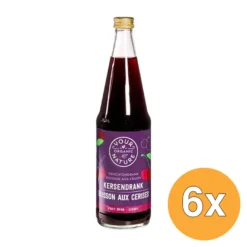 6x Your Organic Nature Vruchtendrank Kersen (700 ml)