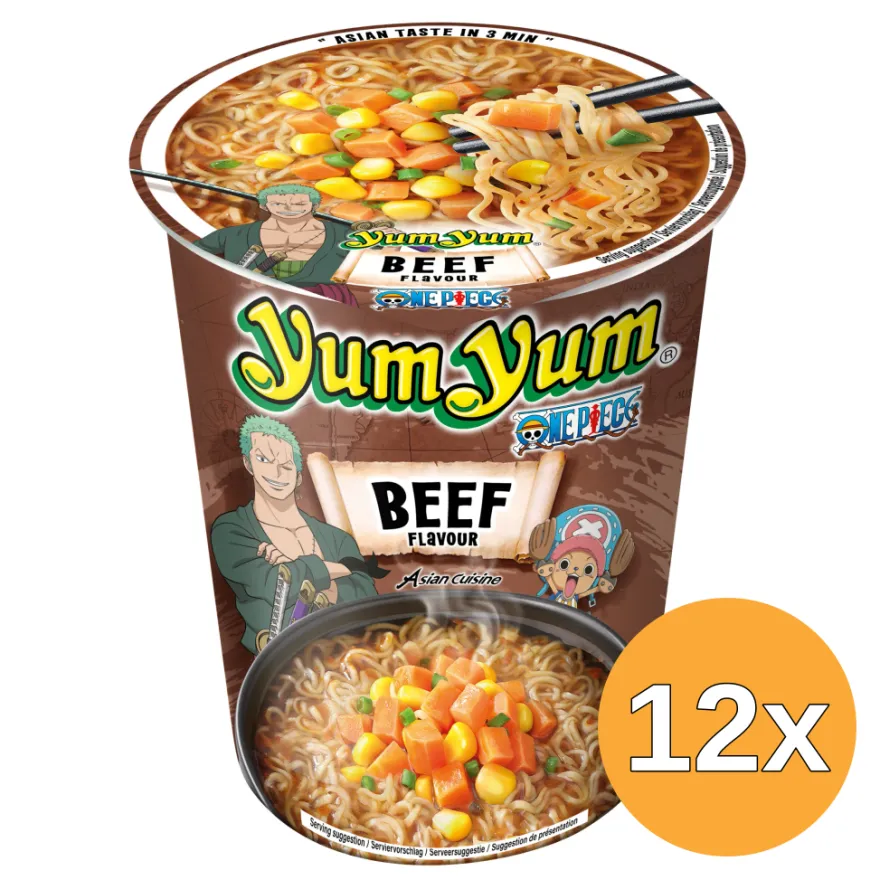 12x Yum Yum Instant Noedels Rund Cup (70 gr)