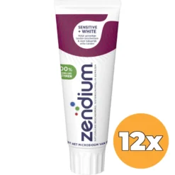 12x Zendium Tandpasta Sensitive Whitener (75 ml)