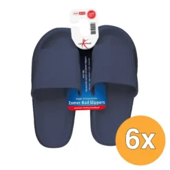 6x Zomer Badslipper 39-40 Donkerblauw (1 paar)