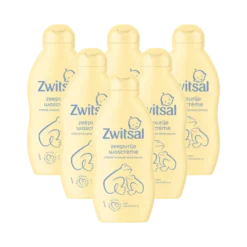 6x Zwitsal Wascreme Zeepvrij (200 ml)