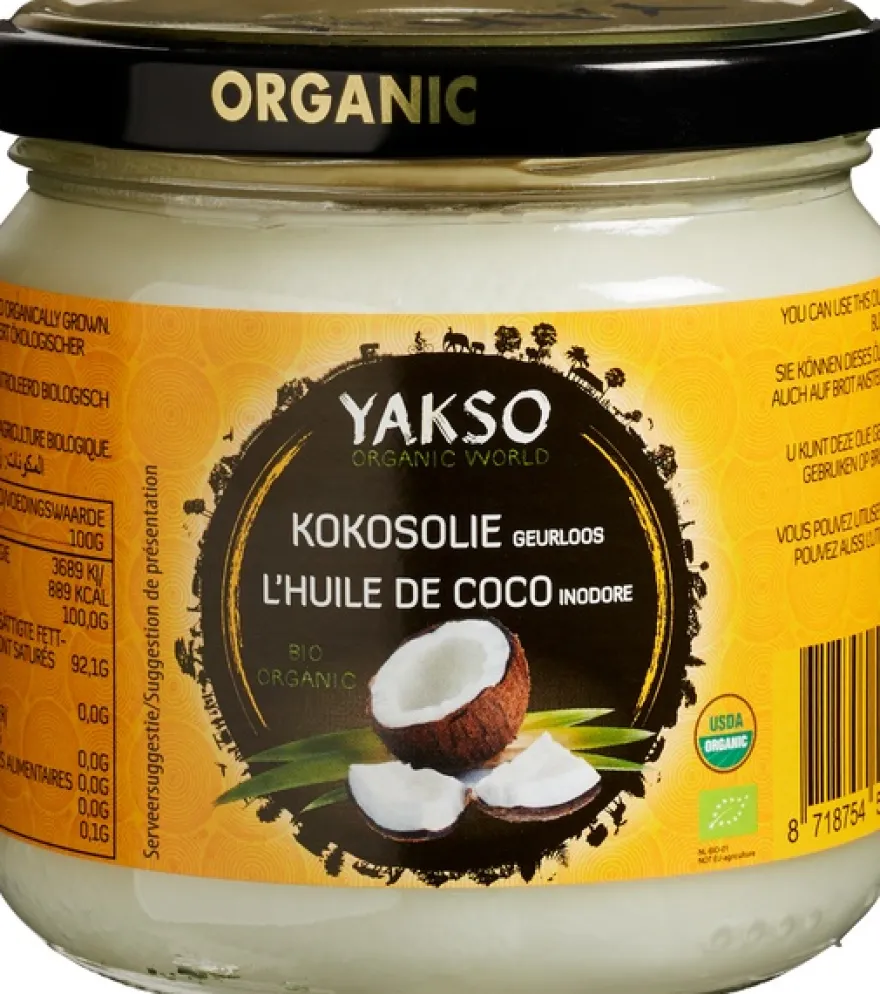 Yakso Kokosolie Geurloos Bio (320 ml)