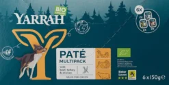 Yarrah Hondenvoer Multipack Pate Kip Rund Kalkoen Bio (6 X 150 gr)