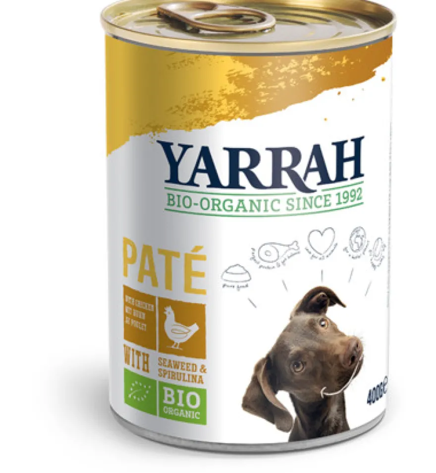 Yarrah Hond Pate Met Kip Bio (400 gr)