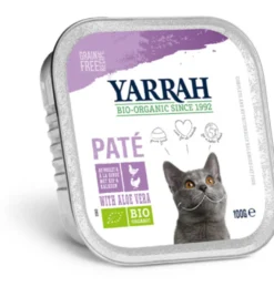 Yarrah Kattenvoer Pate Met Kip En Kalkoen Bio (100 gr)