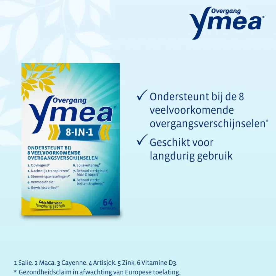 Ymea Overgang 8 in 1 (64 capsules)
