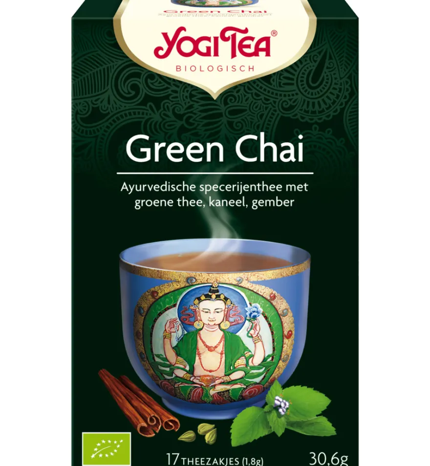 Yogi Teagreen chai bio (17 stuks)