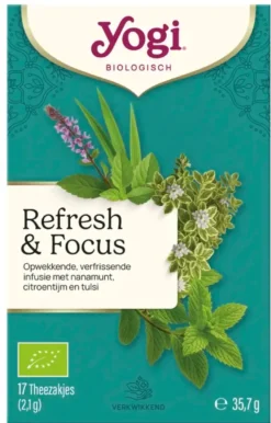 Yogi Tea Refresh & Focus Kruidenthee (17 zakjes)
