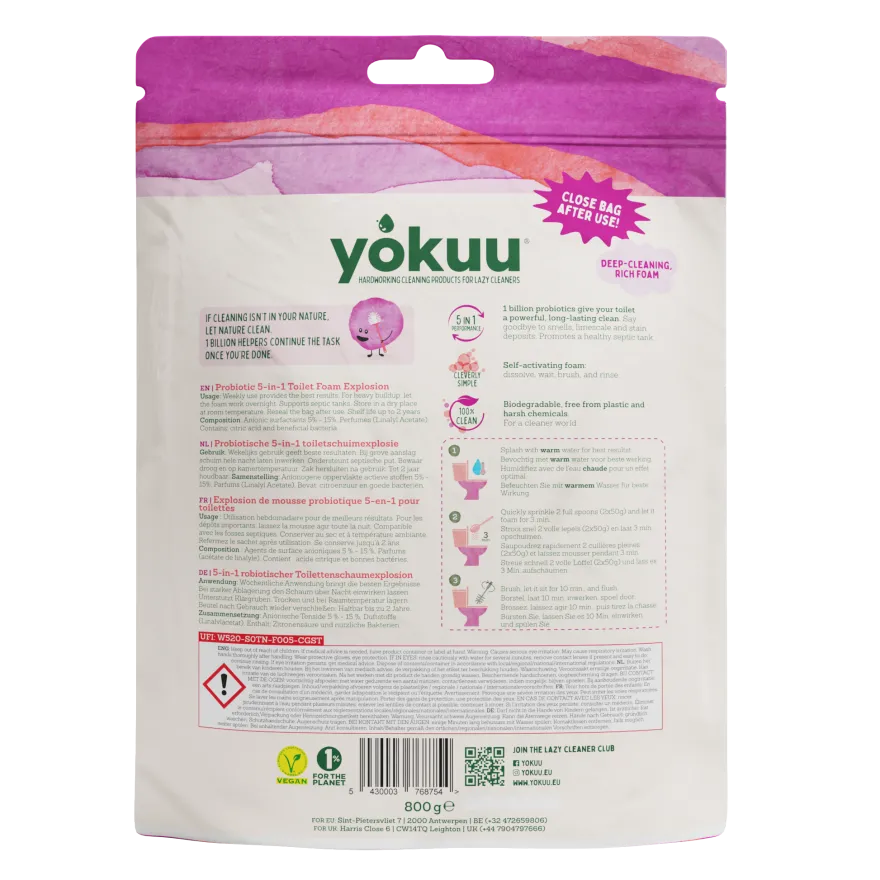Yokuu Probiotische 5-in-1 Toiletschuimexplosie (800 gr)