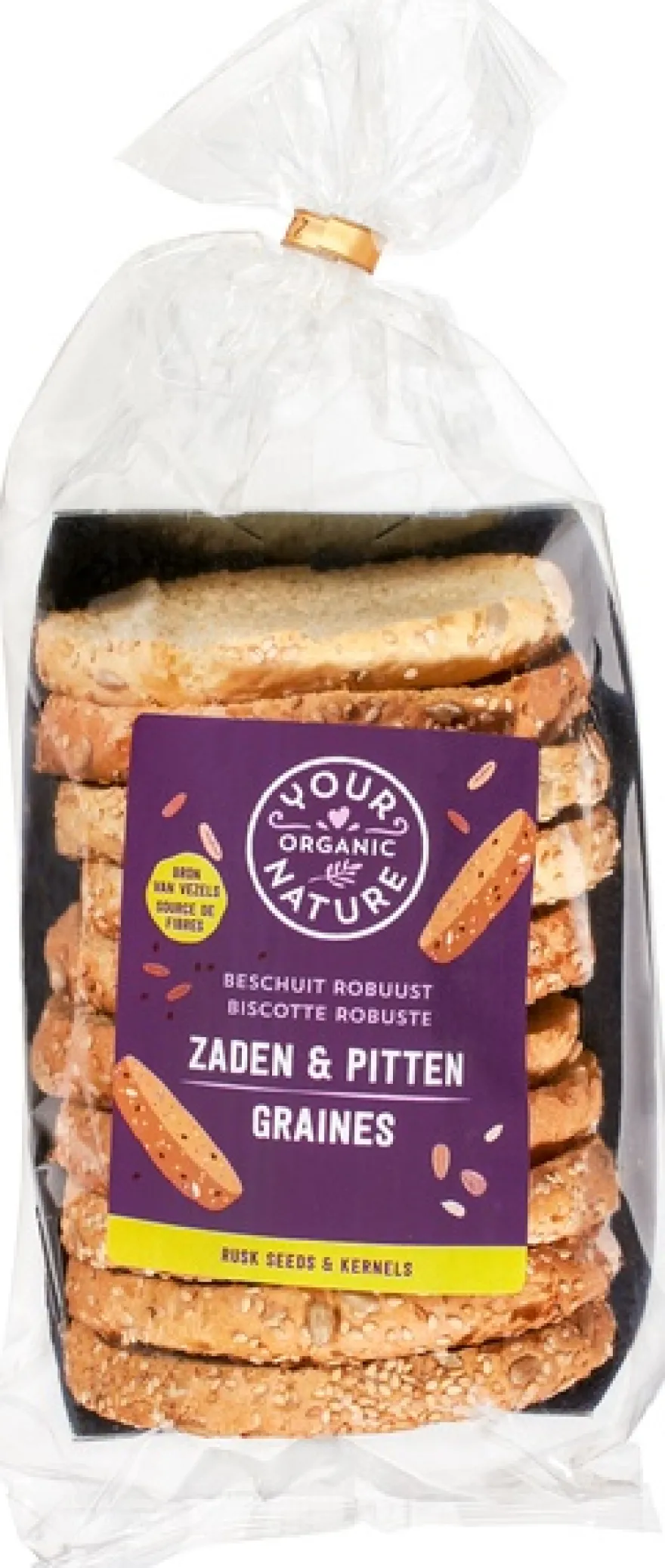 Your Organic Nature Beschuit Zaden-Pitten (10 stuks)