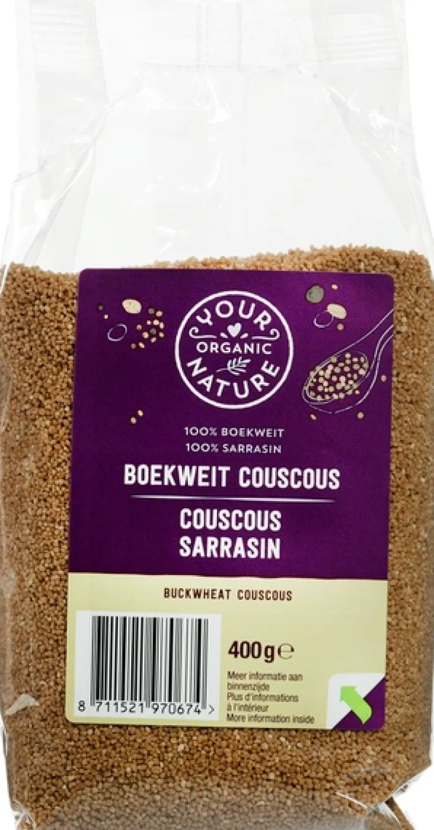 Your Organic Nature Couscous Boekweit (400 gr)