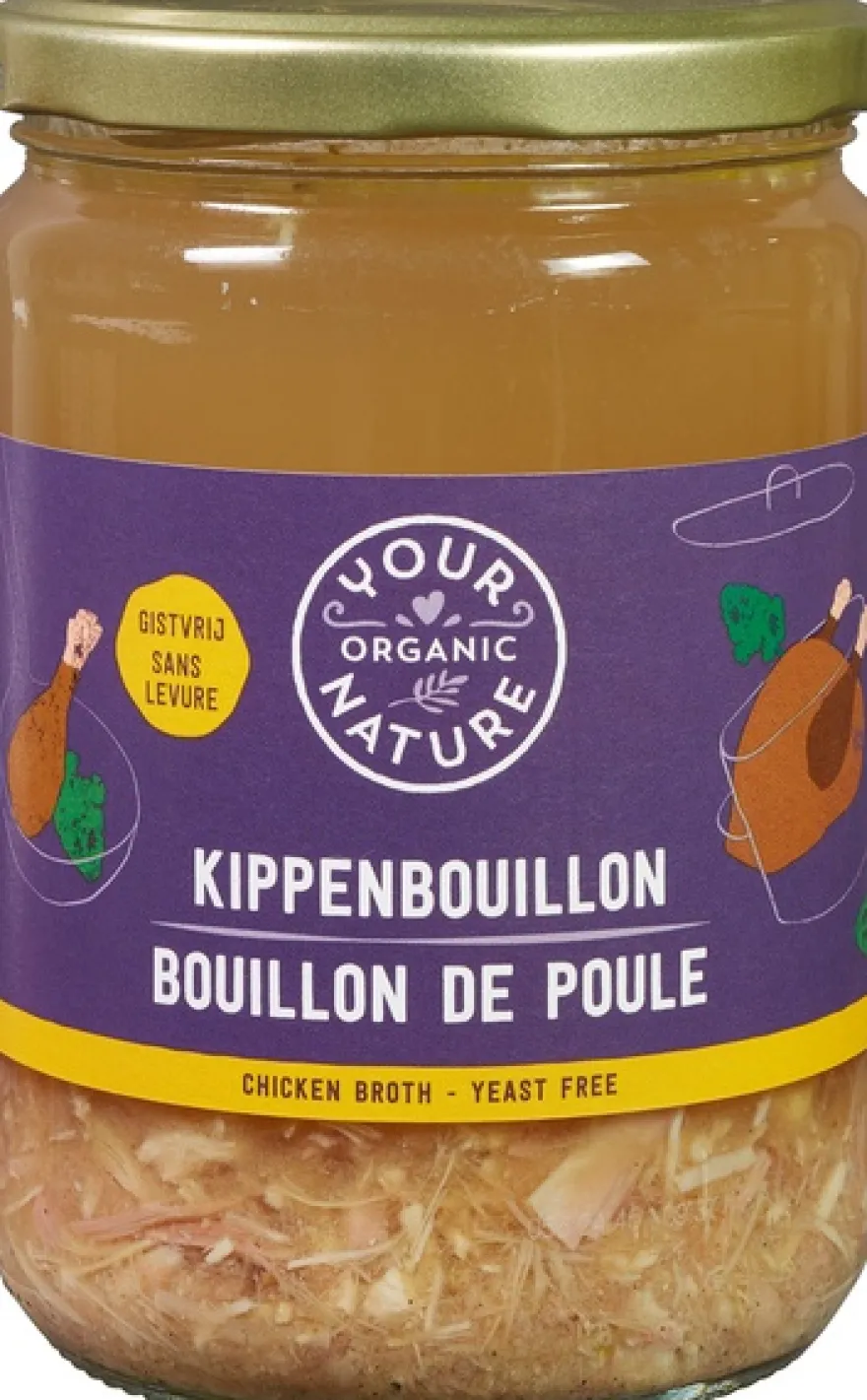 Your Organic Nature Kippenbouillon Vloeibaar (500 ml)
