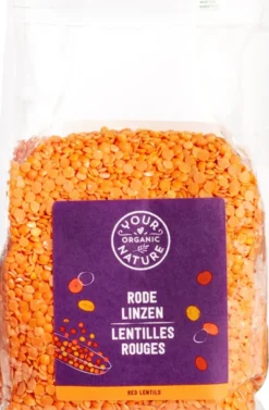 Your Organic Nature Rode-Linzen (400 gr)